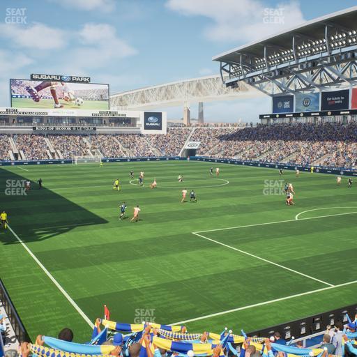 Subaru Park - Section 140 Seat View