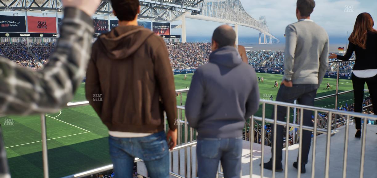 Subaru Park - Section Seaport Party Deck Standing Room Only Seat View