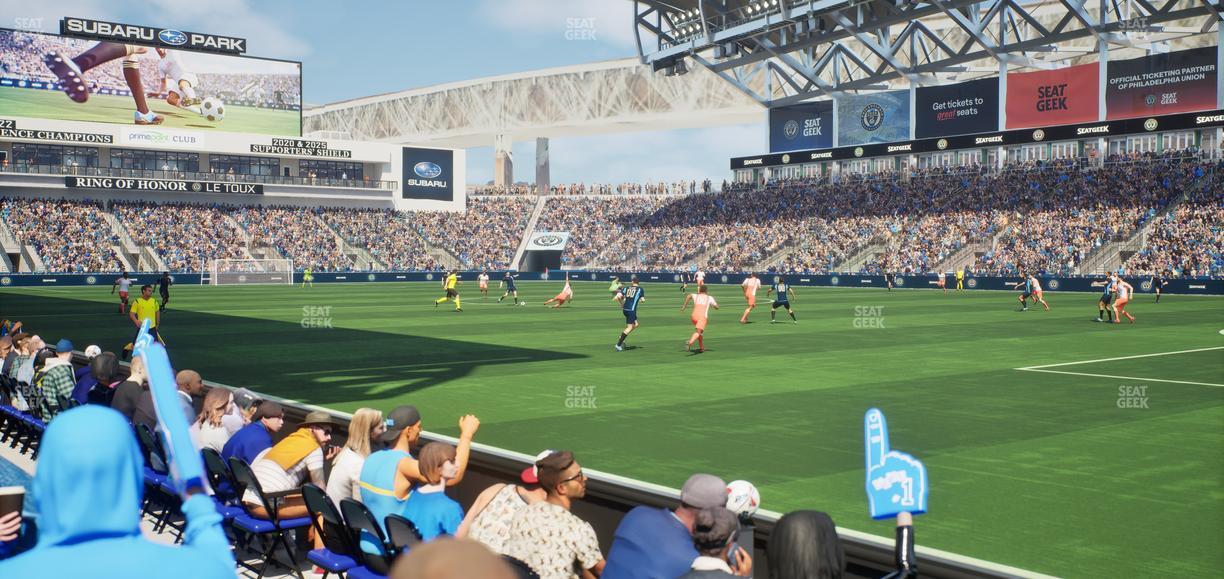 Subaru Park - Section Table 102 Seat View