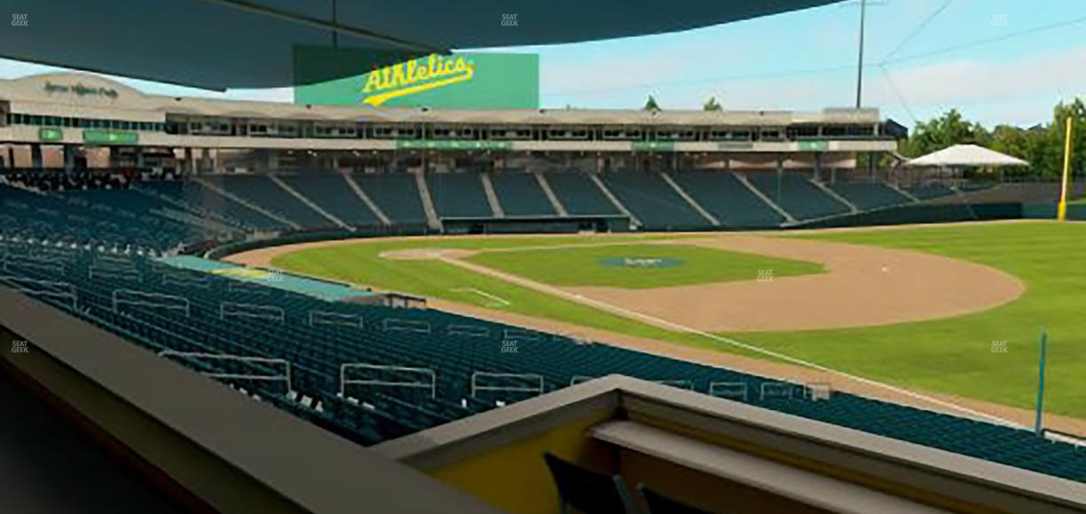 Sutter Health Park - Section Porch Seat View