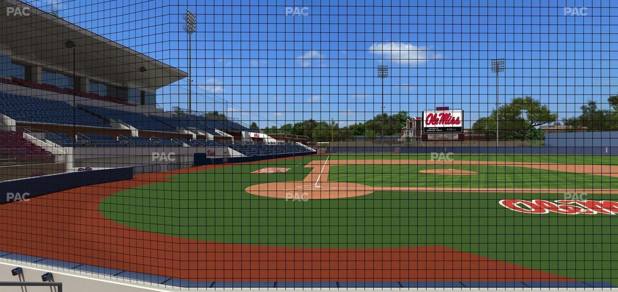 Swayze Field - Section Dugout Club 1 Seat View