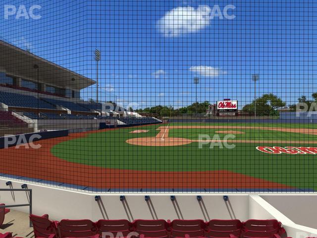 Swayze Field - Section Dugout Club 1 Seat View Swayze Field - Section Dugout Club 1 Seat View