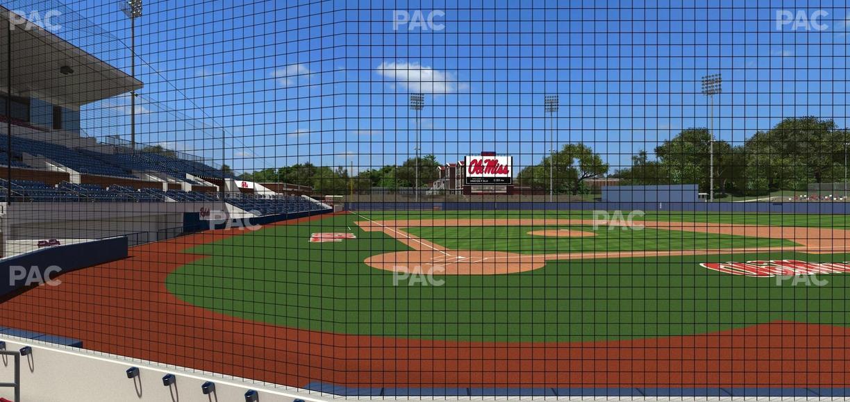 Swayze Field - Section Dugout Club 2 Seat View