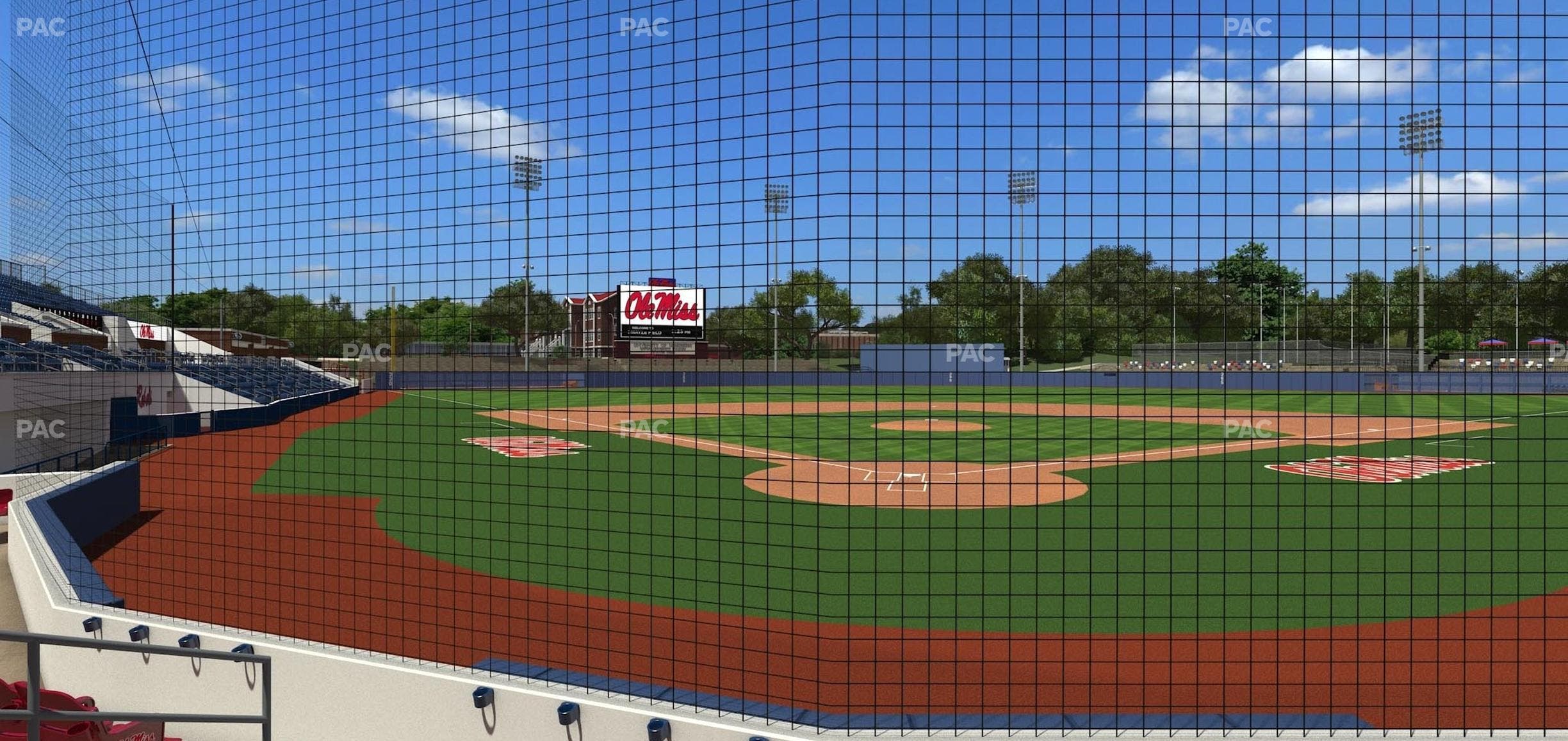 Swayze Field - Section Dugout Club 3 Seat View