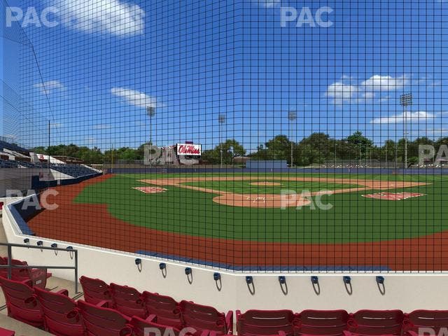 Swayze Field - Section Dugout Club 3 Seat View