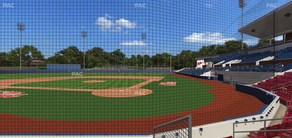 Swayze Field - Section Dugout Club 4 Seat View