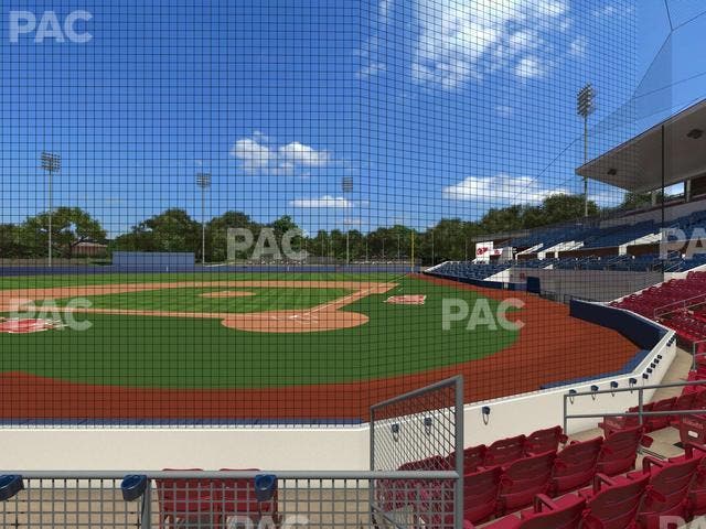 Swayze Field - Section Dugout Club 4 Seat View