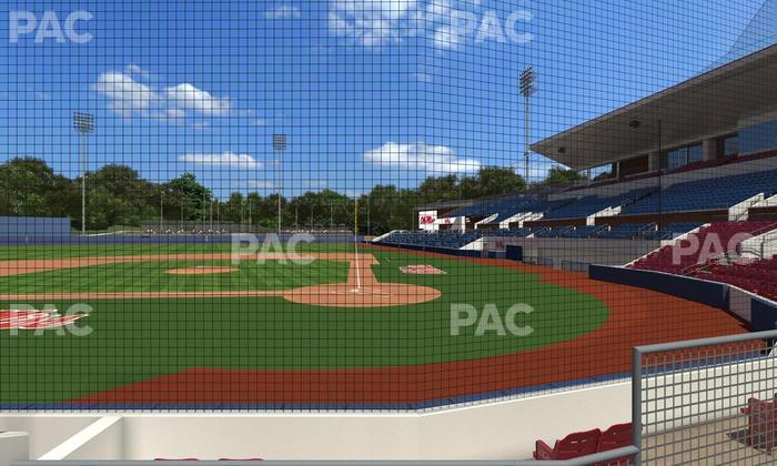 Swayze Field - Section Dugout Club 5 Seat View