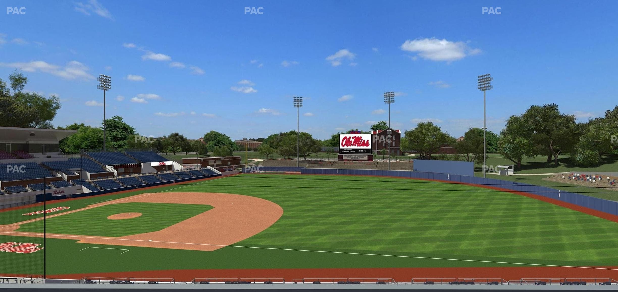 Swayze Field - Section Rooftop Plaza Seat View