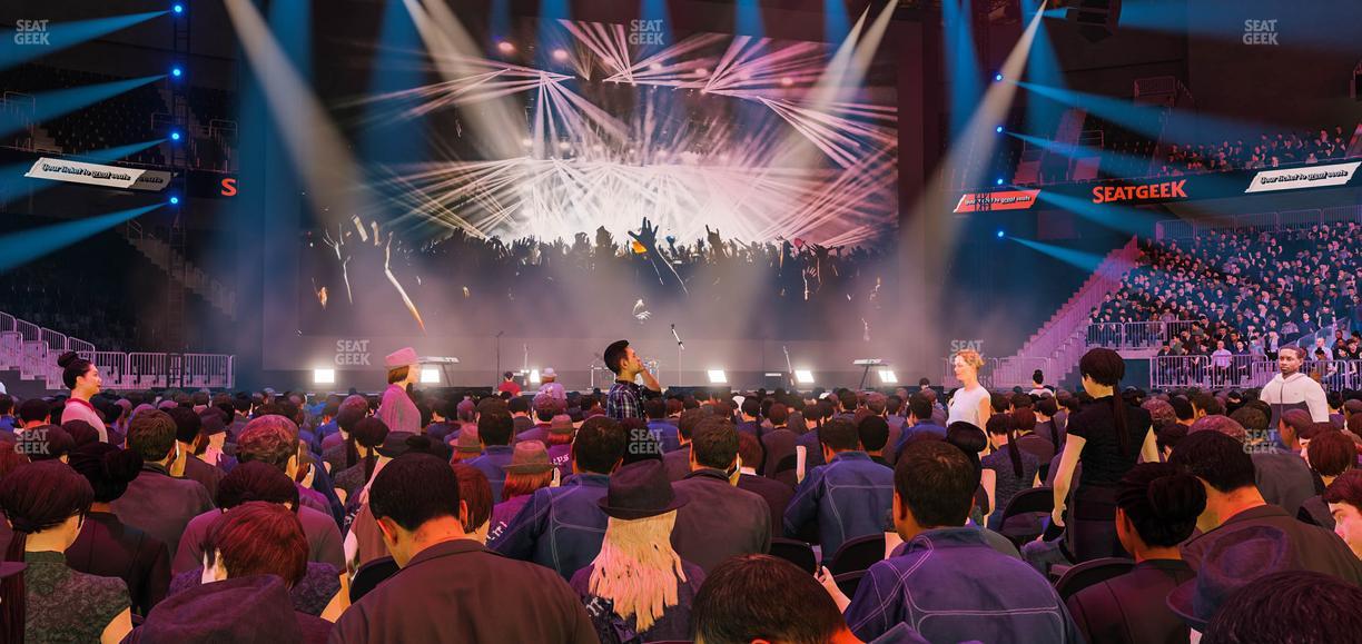 T-Mobile Arena - Section Floor D Seat View