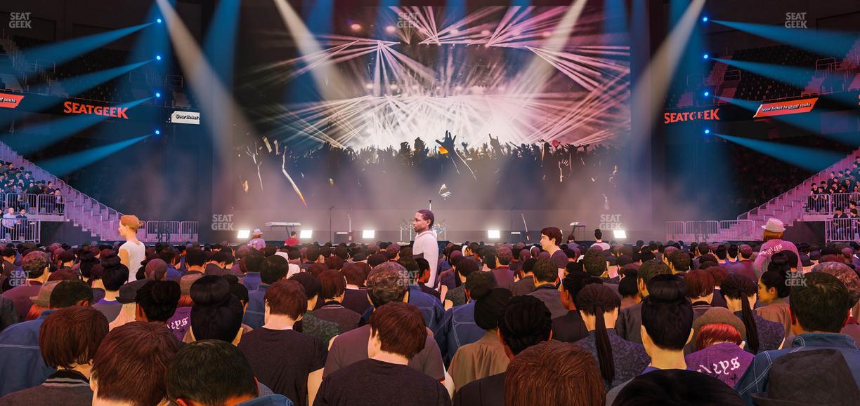 T-Mobile Arena - Section Floor E Seat View