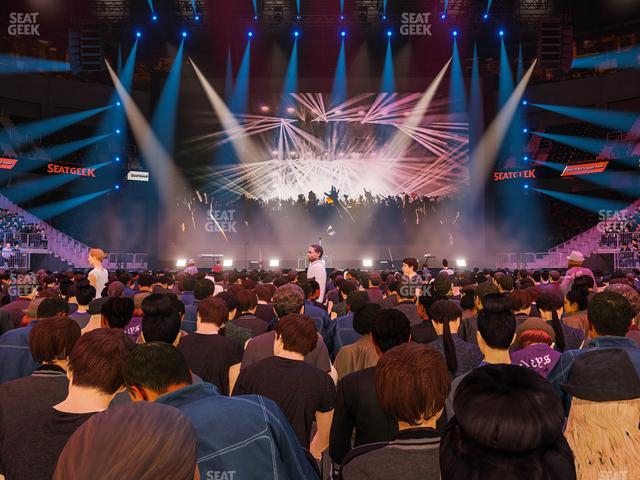 T-Mobile Arena - Section Floor E Seat View