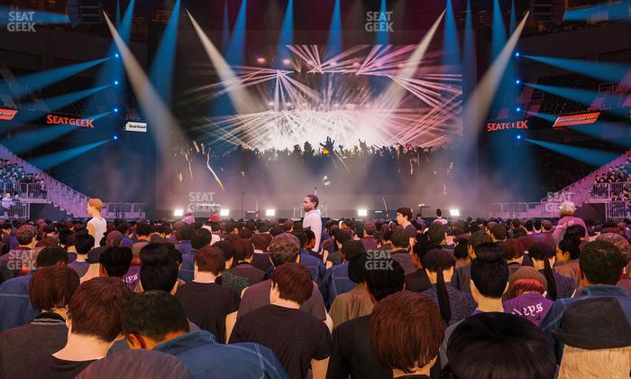 T-Mobile Arena - Section Floor E Seat View