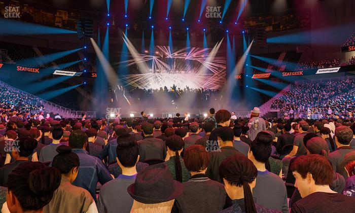 T-Mobile Arena - Section Floor G Seat View