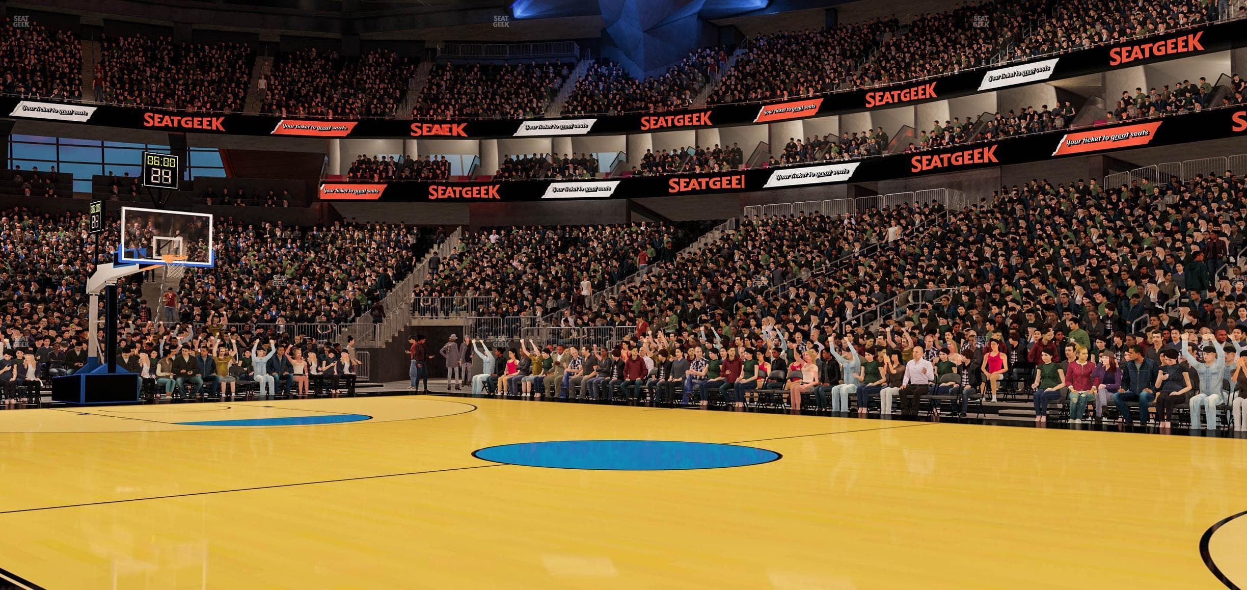 T-Mobile Arena - Section Floor G Seat View