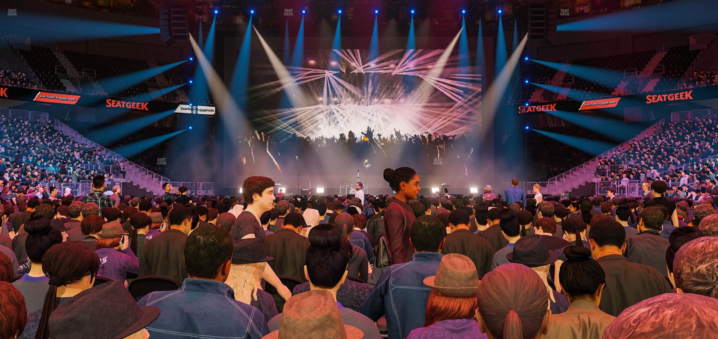 T-Mobile Arena - Section Floor H Seat View