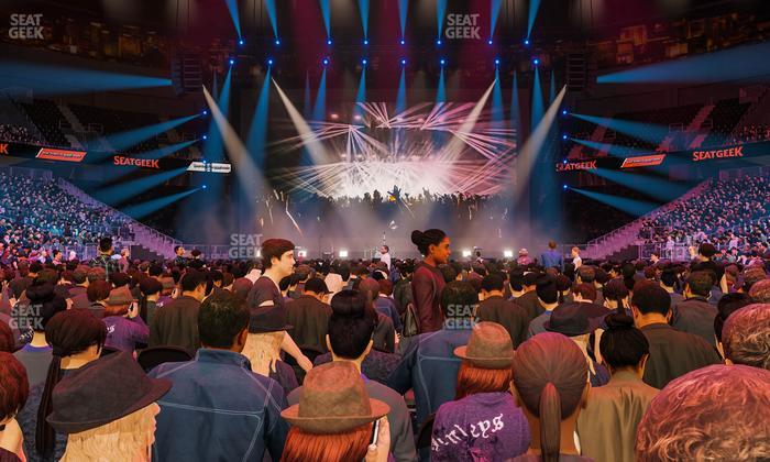 T-Mobile Arena - Section Floor H Seat View