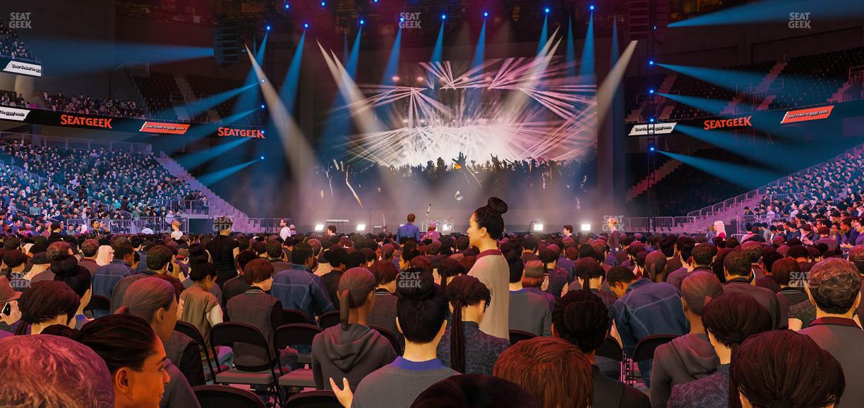 T-Mobile Arena - Section Floor J Seat View