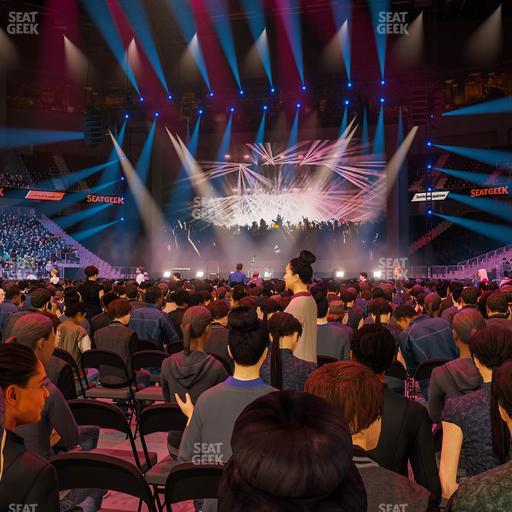 T-Mobile Arena - Section Floor J Seat View