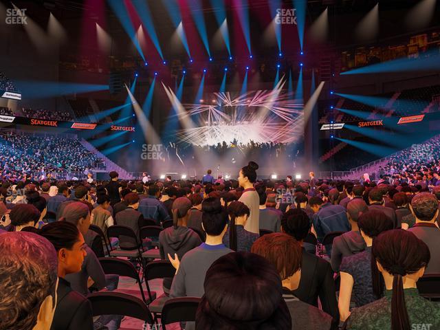 T-Mobile Arena - Section Floor J Seat View