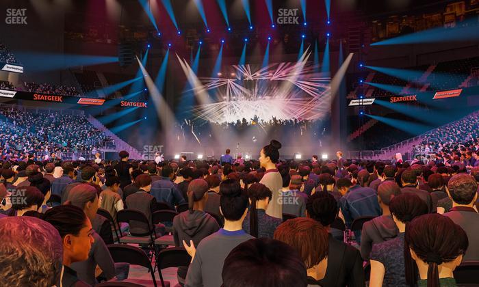 T-Mobile Arena - Section Floor J Seat View