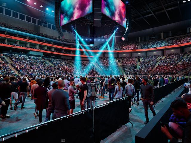 Official view from Section 108 at T-Mobile Center