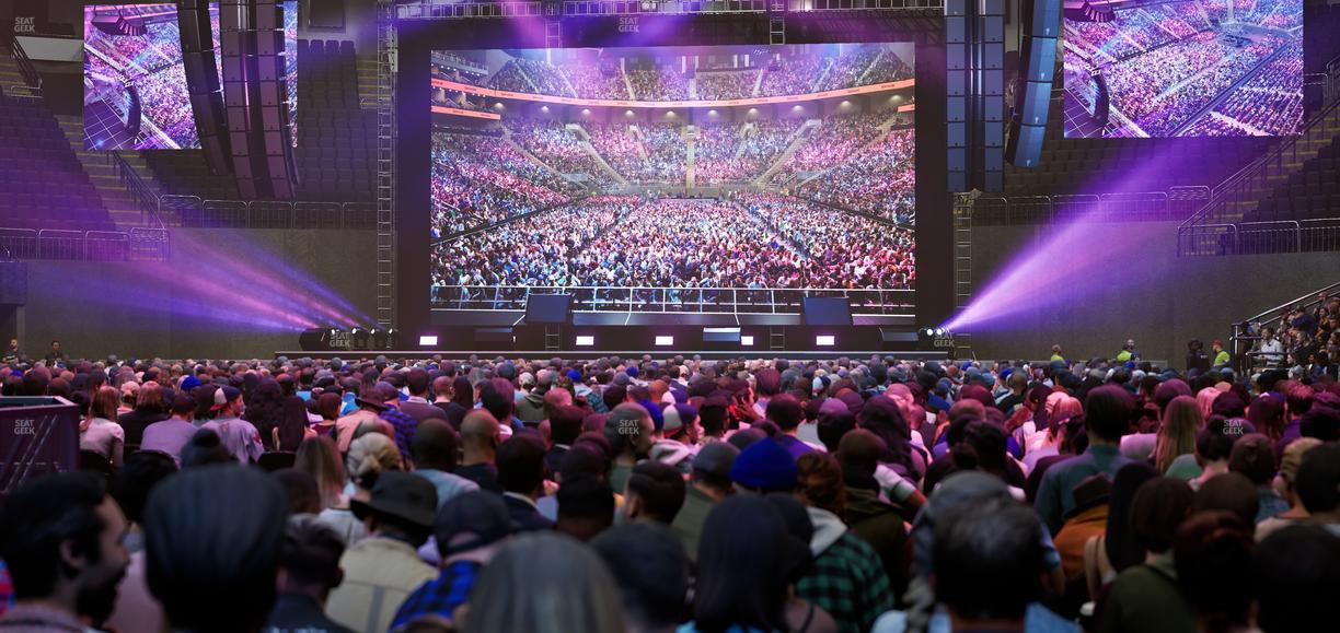 T-Mobile Center - Section Floor 4 Seat View