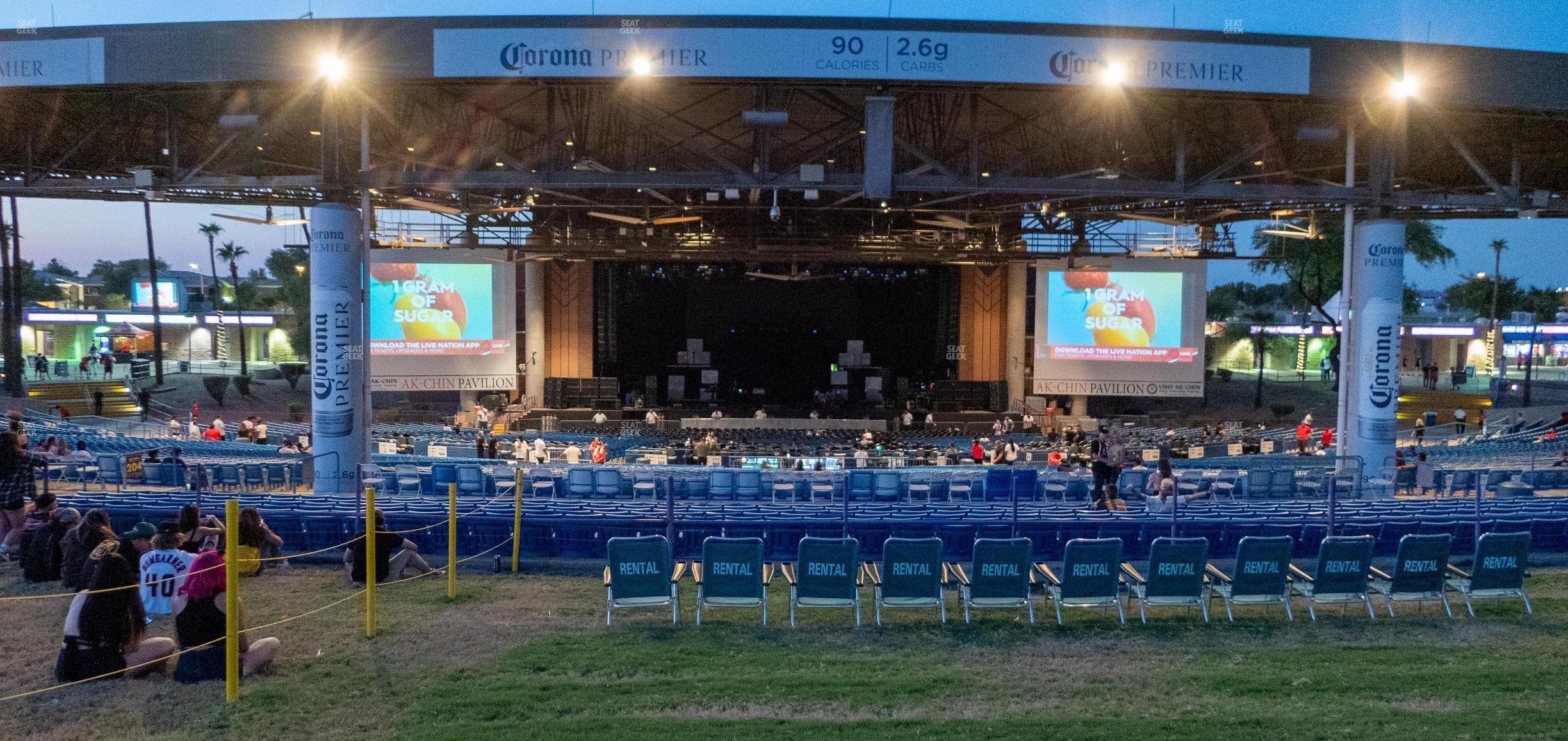 Talking Stick Resort Amphitheatre - Section Reserved Lawn Seat View