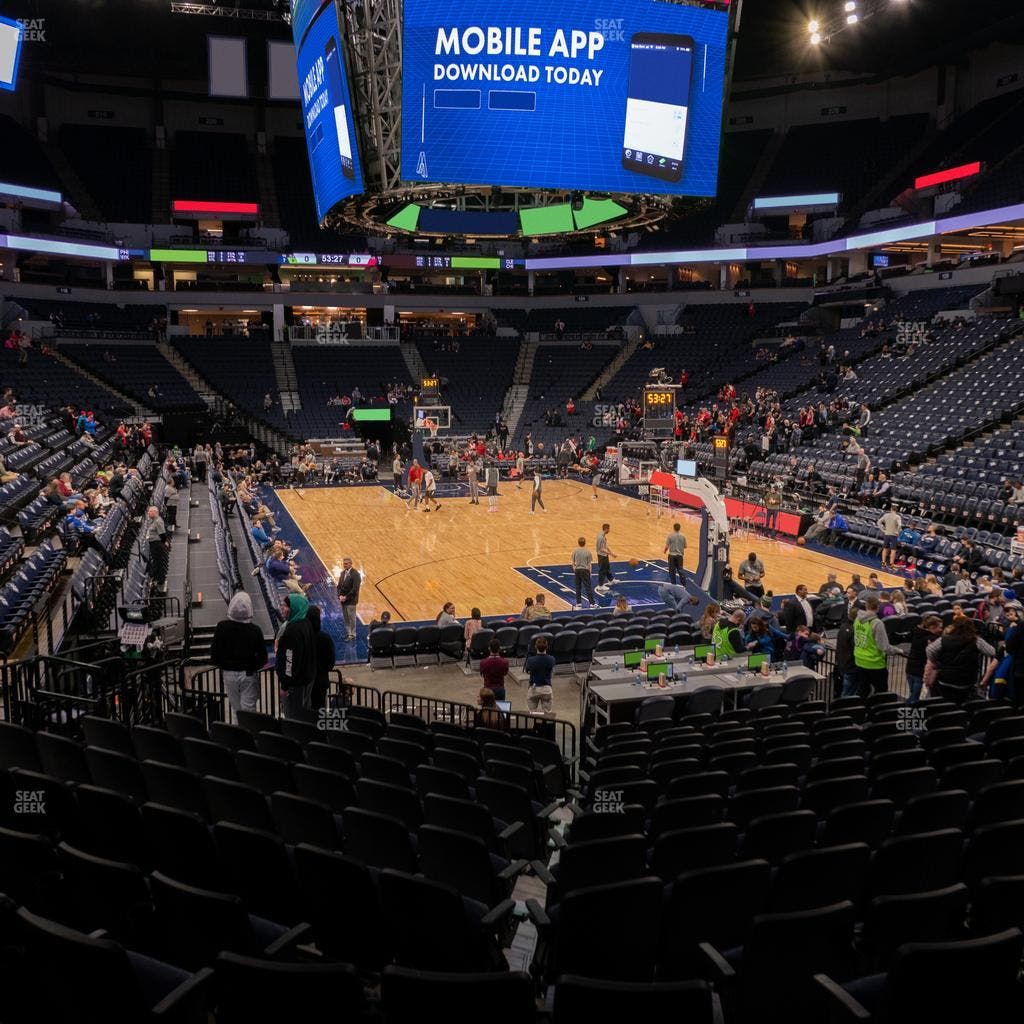 Target Center - Section 104 Seat View