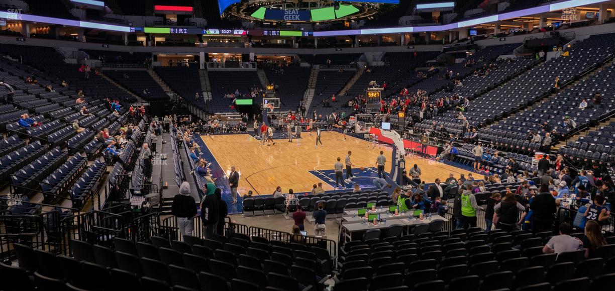 Target Center - Section 104 Seat View