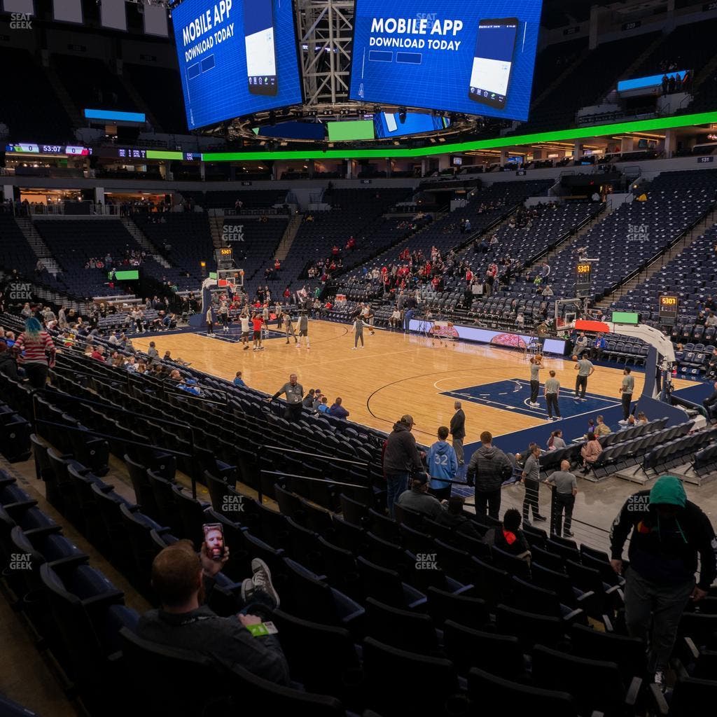 Target Center - Section 106 Seat View