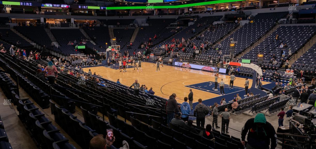 Target Center - Section 106 Seat View