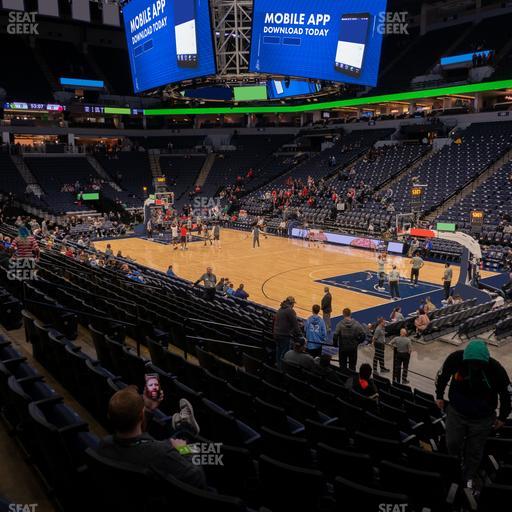 Target Center - Section 106 Seat View