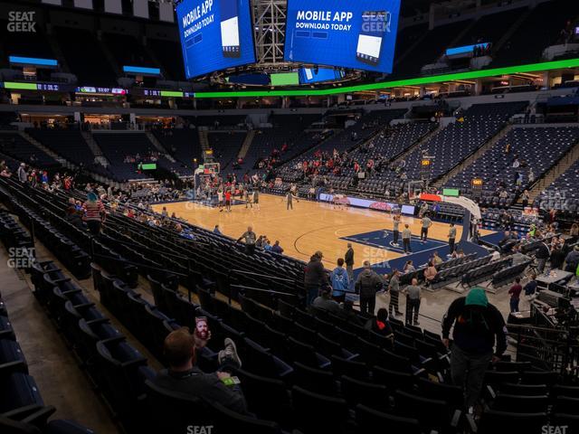 Target Center - Section 106 Seat View