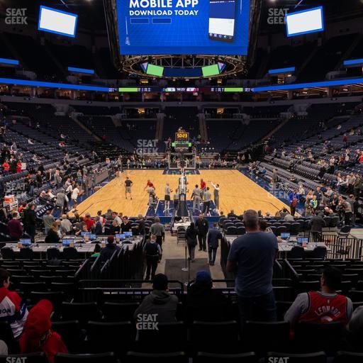 Target Center - Section 121 Seat View