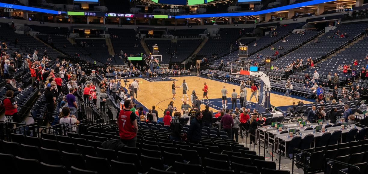 Target Center - Section 124 Seat View