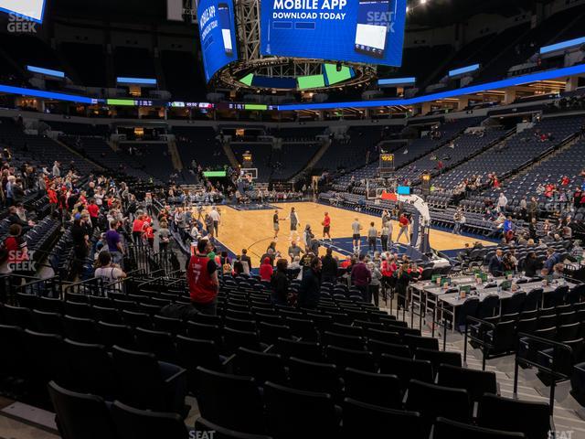 Target Center - Section 124 Seat View