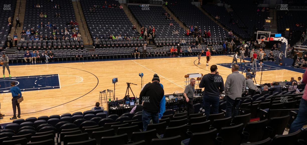 Target Center - Section 132 Seat View