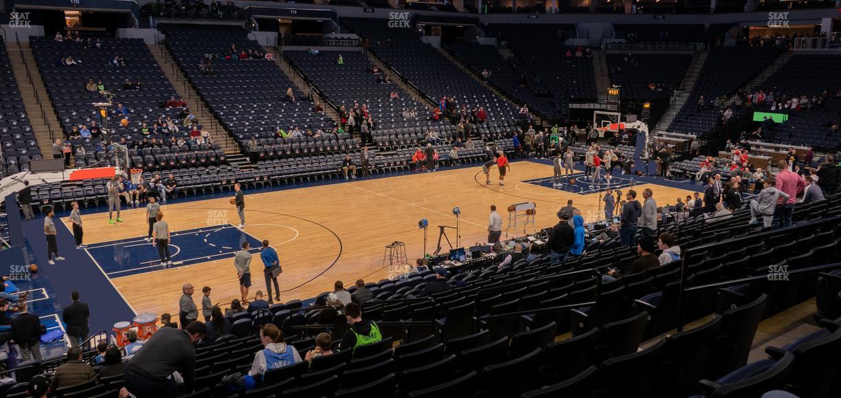Target Center - Section 133 Seat View
