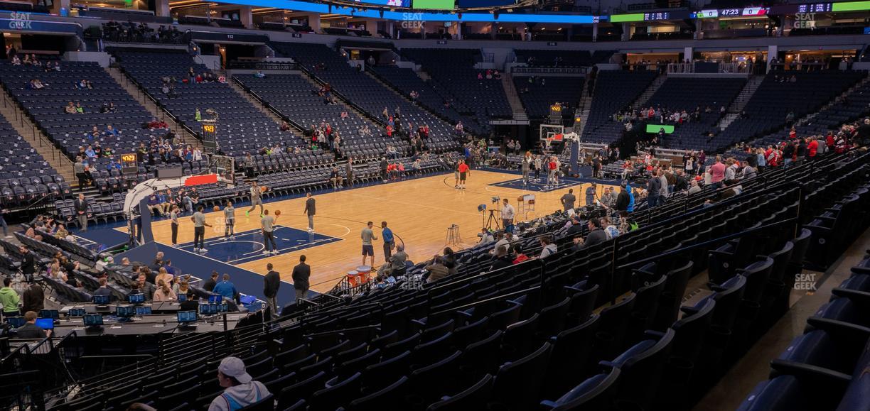 Target Center - Section 136 Seat View