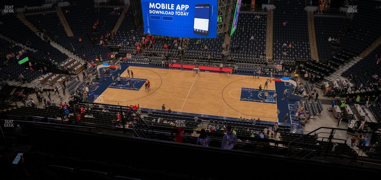 Target Center - Section 210 Seat View