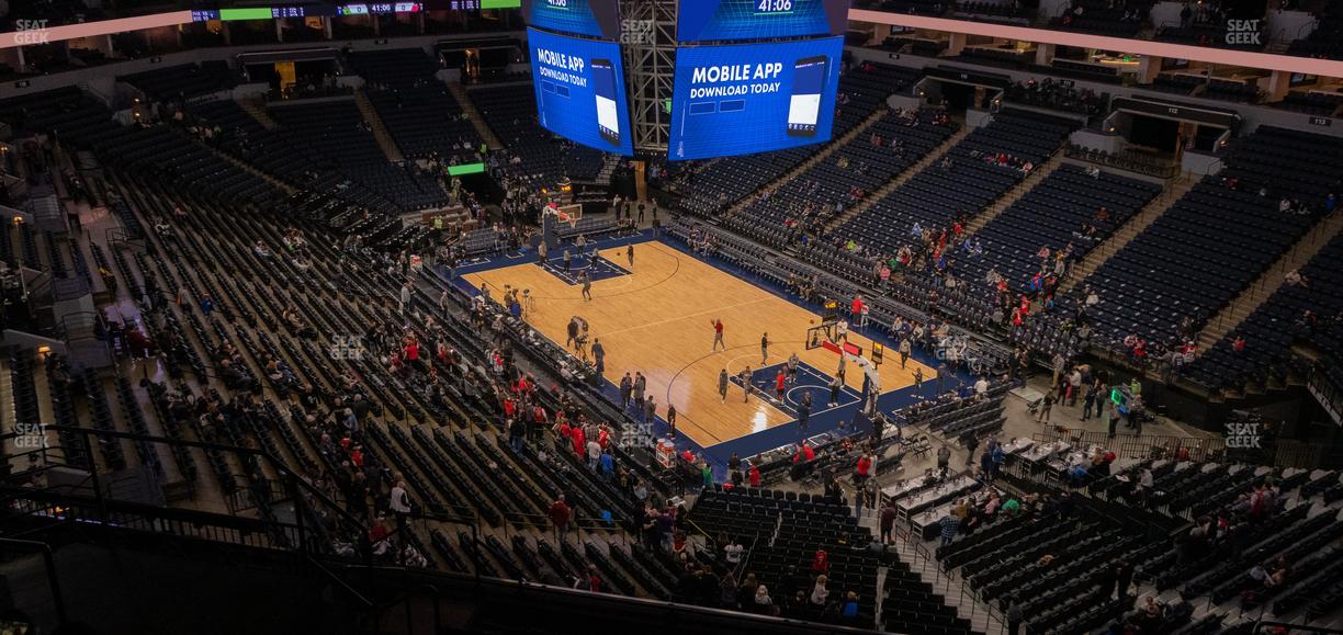 Target Center - Section 225 Seat View