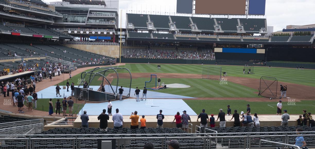 Target Field - Section 110 Seat View