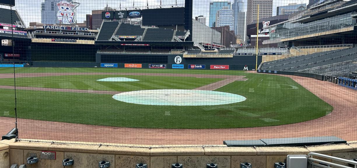 Target Field - Section Champions Club 10 Seat View