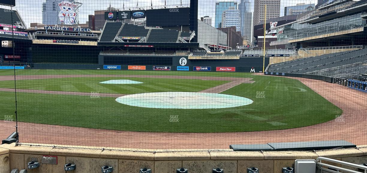 Target Field - Section Champions Club 10 Seat View