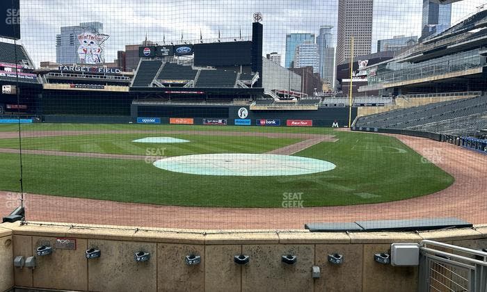 Target Field - Section Champions Club 10 Seat View