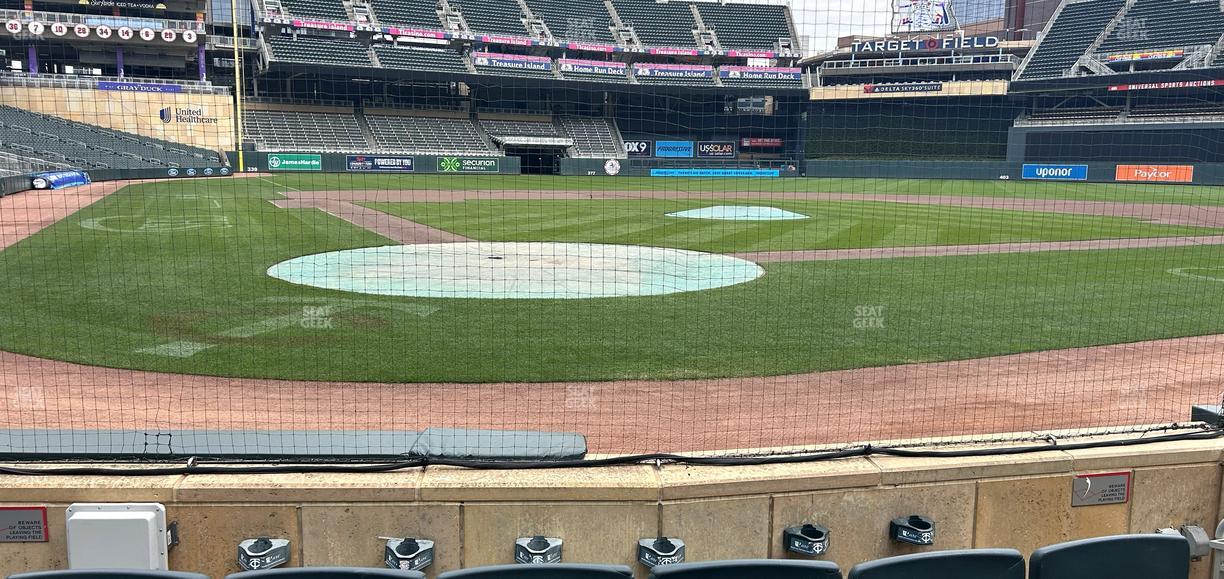 Target Field - Section Champions Club 7 Seat View