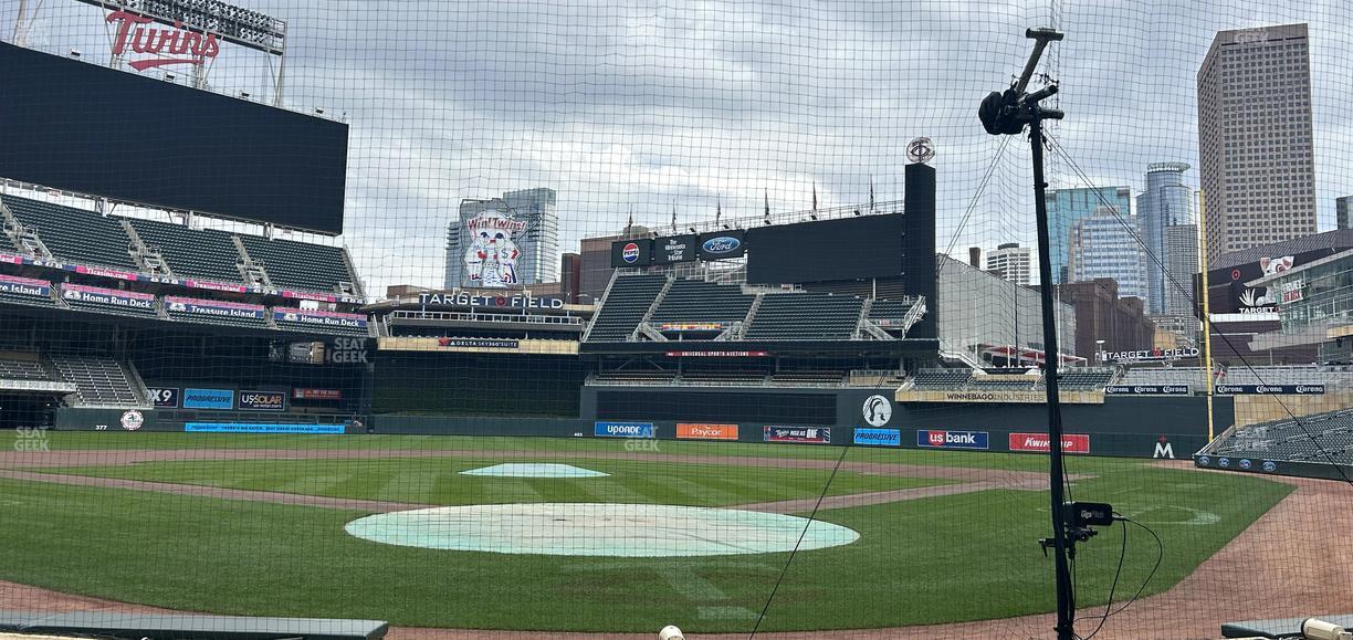 Target Field - Section Champions Club 9 Seat View