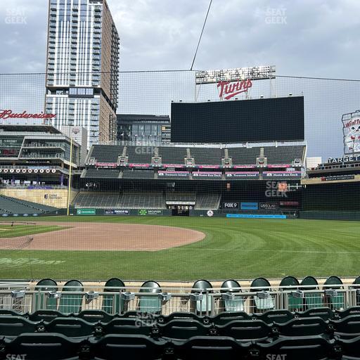 Target Field - Section Dugout Box 1 Seat View