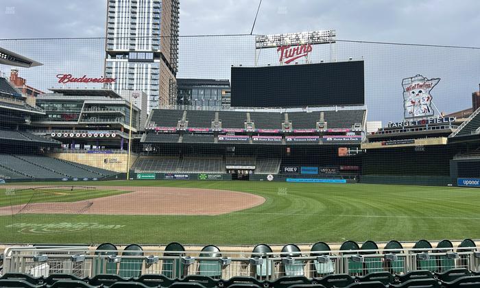 Target Field - Section Dugout Box 1 Seat View